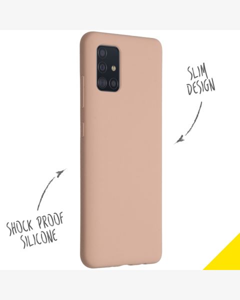 Liquid Silikoncase Rosa für das Samsung Galaxy A51