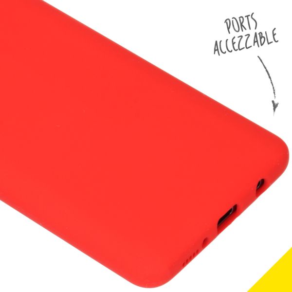 Liquid Silikoncase Rot für das Samsung Galaxy A51