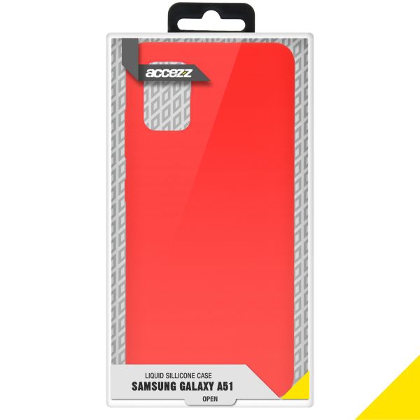 Liquid Silikoncase Rot für das Samsung Galaxy A51