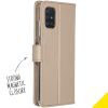 Accezz Wallet Softcase Bookcase Samsung Galaxy A51 - Goud / Gold