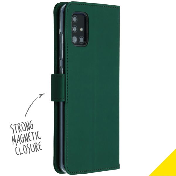 Wallet TPU Klapphülle Grün für das Samsung Galaxy A51