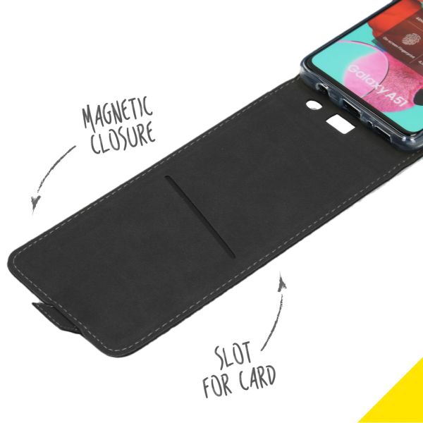 Accezz Flipcase Samsung Galaxy A51 - Zwart / Schwarz / Black