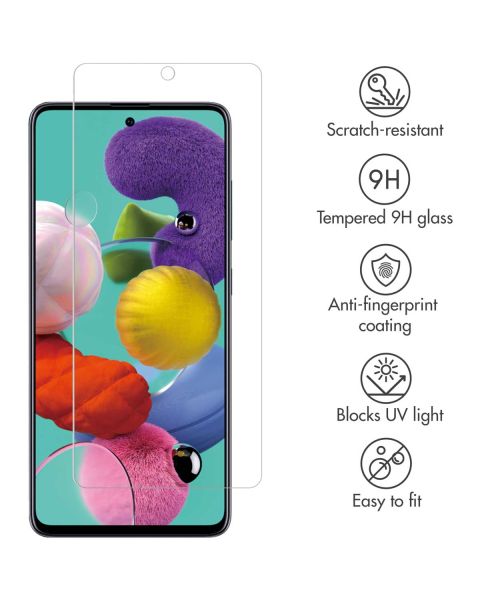 Displayschutz aus gehärtetem Glas für das Samsung Galaxy A51