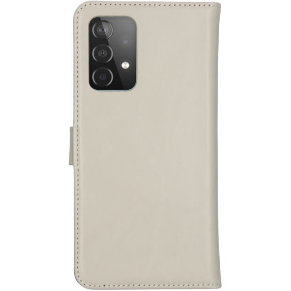 Selencia Echt Lederen Bookcase Samsung Galaxy A52(s) (5G/4G) - Grijs / Grau   / Gray