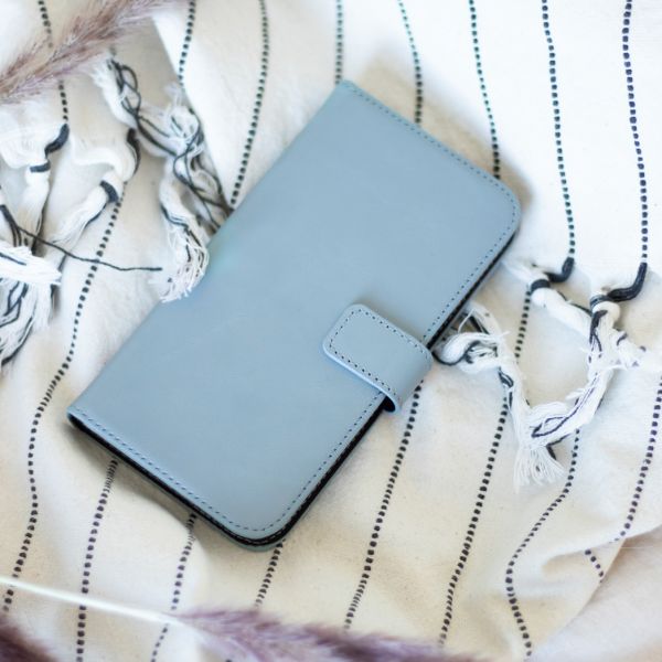Echtleder Klapphülle für das Samsung Galaxy A52(s) (5G/4G) - Hellblau