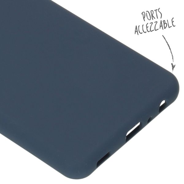 Liquid Silikoncase für das Samsung Galaxy A52(s) (5G/4G) - Dunkelblau