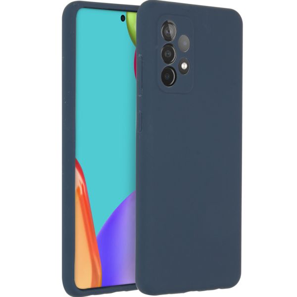Liquid Silikoncase für das Samsung Galaxy A52(s) (5G/4G) - Dunkelblau