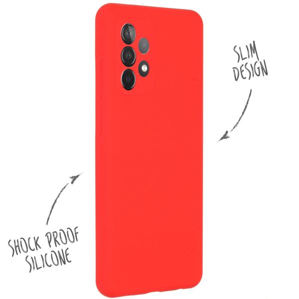 Liquid Silikoncase für das Samsung Galaxy A52(s) (5G/4G) - Rot