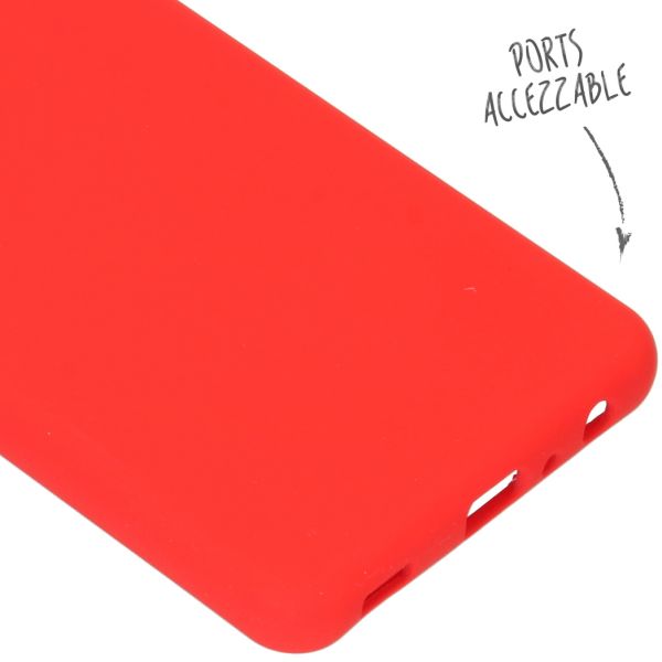 Liquid Silikoncase für das Samsung Galaxy A52(s) (5G/4G) - Rot