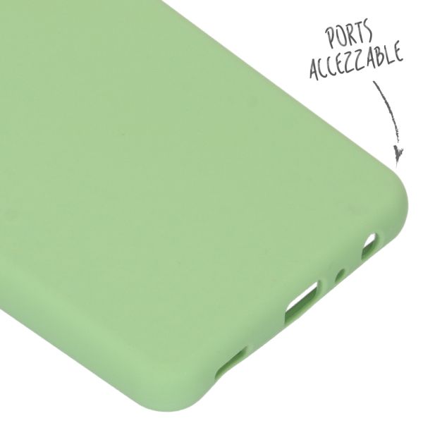 Accezz Liquid Silicone Backcover Galaxy A52(s) (5G/4G) - Groen / Grün  / Green