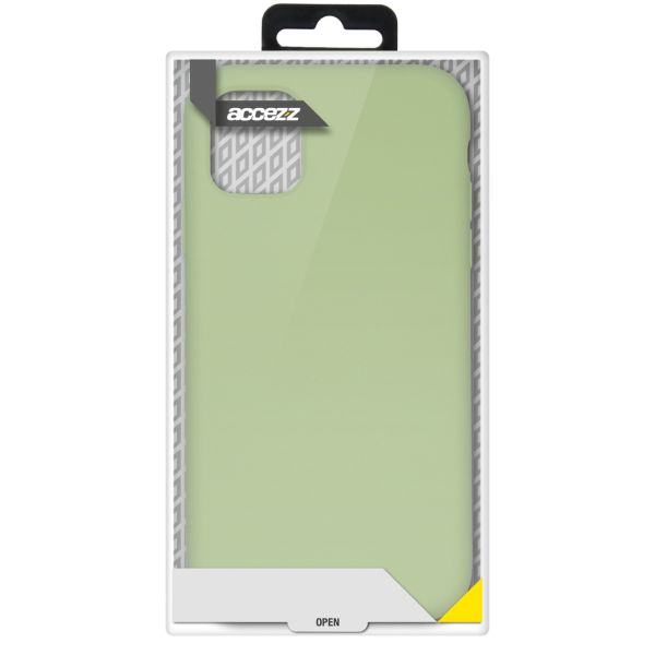 Accezz Liquid Silicone Backcover Galaxy A52(s) (5G/4G) - Groen / Grün  / Green
