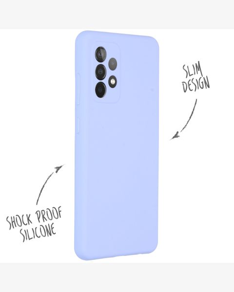 Liquid Silikoncase für das Samsung Galaxy A52(s) (5G/4G) - Lila