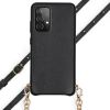 Slang Hoesje met koord Galaxy A52 (5G) / A52 (4G) - Zwart - Zwart / Black