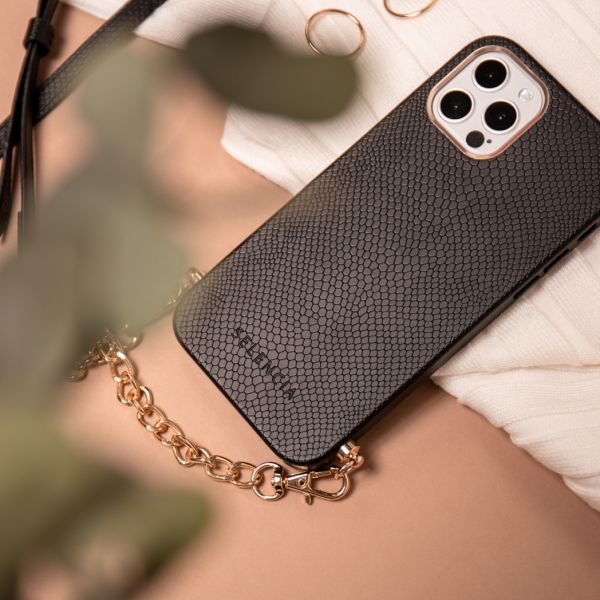 Slang Hoesje met koord Galaxy A52 (5G) / A52 (4G) - Zwart - Zwart / Black