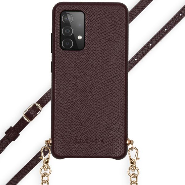 Slang Hoesje met koord Galaxy A52 (5G) / A52 (4G) - Bordeaux - Bordeaux