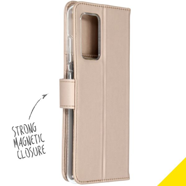 Accezz Wallet Softcase Bookcase Samsung Galaxy A52(s) (5G/4G) - Goud / Gold