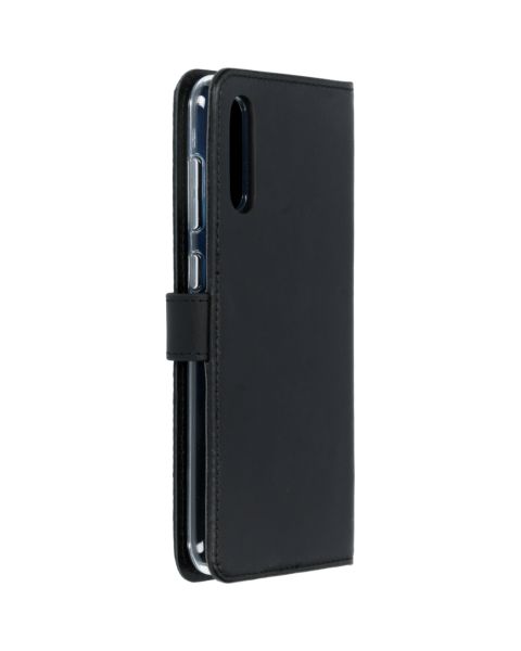 Echtleder Klapphülle Schwarz für das Samsung Galaxy A70