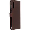 Selencia Echt Lederen Bookcase Samsung Galaxy A70 - Bruin / Braun  / Brown