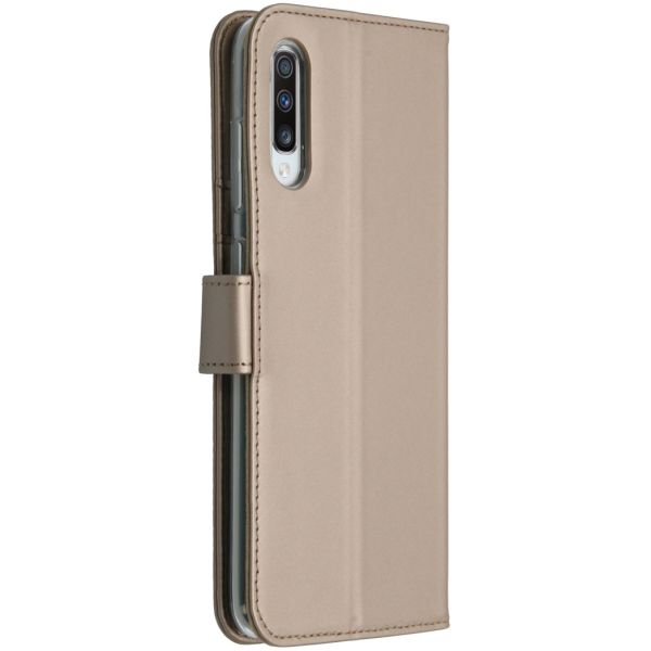 Accezz Wallet Softcase Bookcase Samsung Galaxy A70 - Goud / Gold