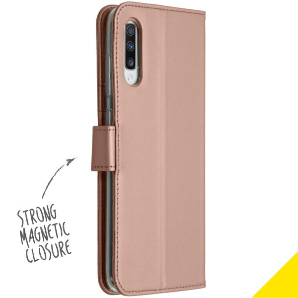 Accezz Wallet Softcase Booktype Samsung Galaxy A70 - Rosé Goud / Roségold