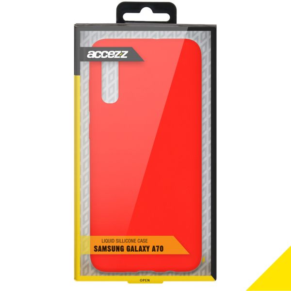 Liquid Silicone Backcover Samsung Galaxy A70 - Rood - Rood / Red