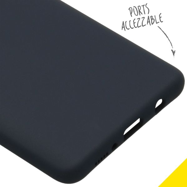 Liquid Silikoncase Blau für das Samsung Galaxy A71