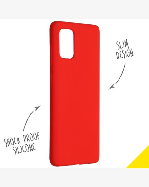 Liquid Silikoncase Rot für das Samsung Galaxy A71