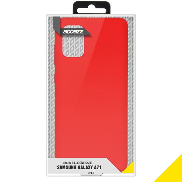 Liquid Silikoncase Rot für das Samsung Galaxy A71