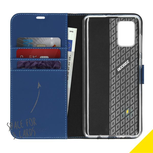Wallet TPU Klapphülle Blau für das Samsung Galaxy A71