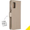 Accezz Wallet Softcase Bookcase Samsung Galaxy A71 - Goud / Gold