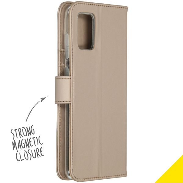 Wallet TPU Klapphülle Gold für das Samsung Galaxy A71