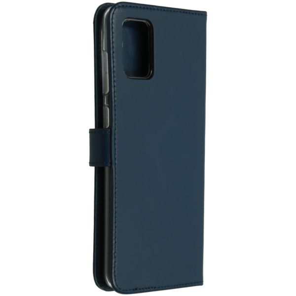 Echtleder Klapphülle für das Samsung Galaxy A71 - Blau