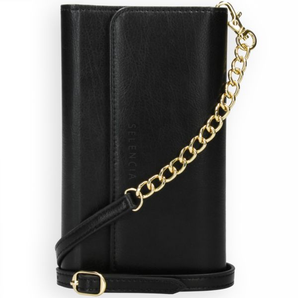 Eny Uitneembare Vegan Lederen Clutch Galaxy A71 - Zwart - Zwart / Black