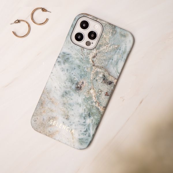 Selencia Maya Fashion Backcover Samsung Galaxy A72 - Marble Blue