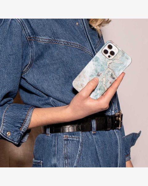 Selencia Maya Fashion Backcover Samsung Galaxy A72 - Marble Blue