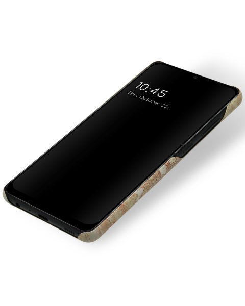 Selencia Maya Fashion Backcover Samsung Galaxy A72 - Marble Sand