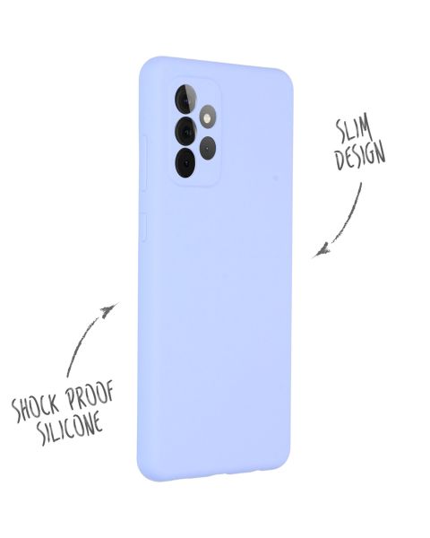 Liquid Silikoncase für das Samsung Galaxy A72 - Lila