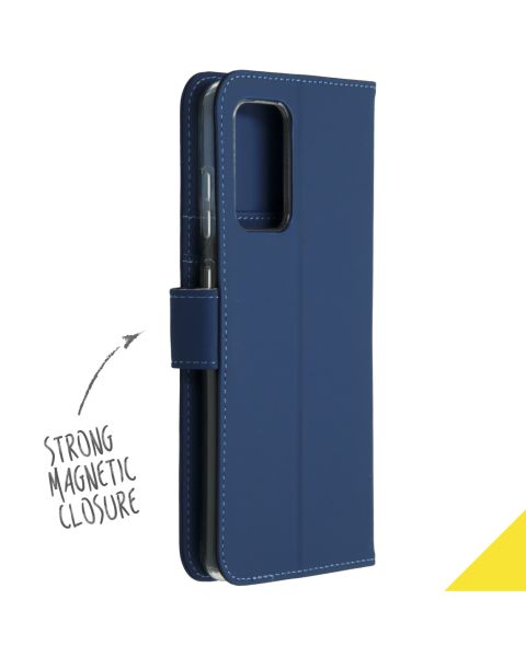 Wallet TPU Klapphülle für das Samsung Galaxy A72 - Dunkelblau