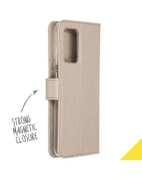Wallet TPU Klapphülle für das Samsung Galaxy A72 - Gold
