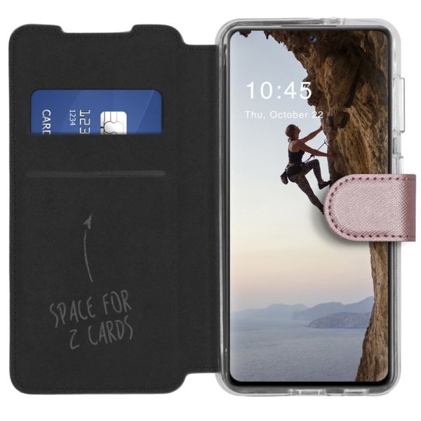 Accezz Xtreme Wallet Bookcase Samsung Galaxy A72 - Rosé Goud / Roségold