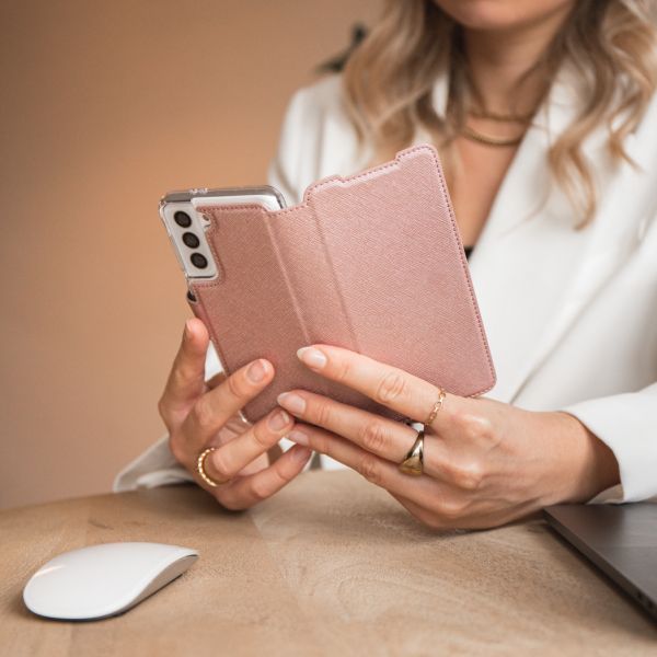 Accezz Xtreme Wallet Bookcase Samsung Galaxy A72 - Rosé Goud / Roségold