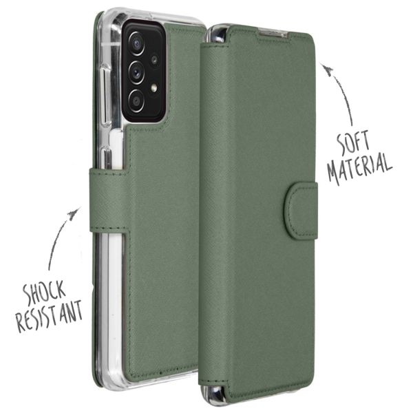 Accezz Xtreme Wallet Bookcase Samsung Galaxy A72 - Lichtgroen / Hellgrün  / Light Green