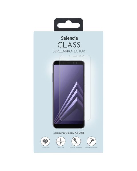 Displayschutz aus gehärtetem Glas für das Samsung Galaxy A8 (2018)