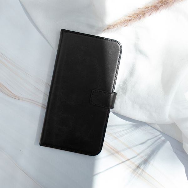 Echtleder Klapphülle für das Samsung Galaxy A8 (2018) - Schwarz