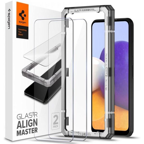 Spigen AlignMaster Full Screenprotector 2 Pack Samsung Galaxy A22 (5G)