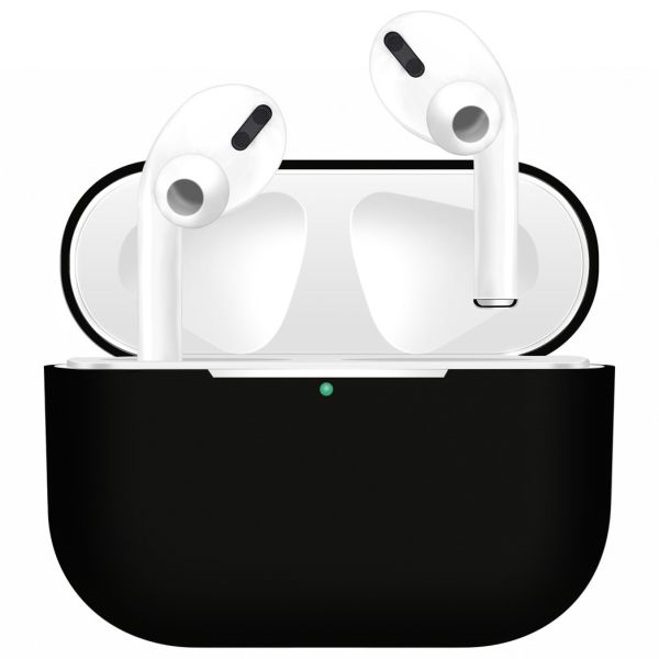 Siliconen Case voor AirPods Pro - Zwart - Zwart / Black