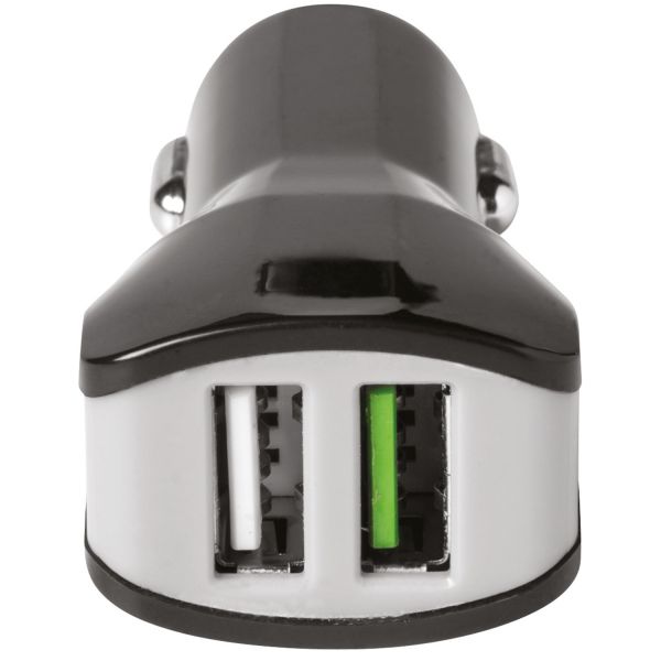 Dual USB Car Charger - 3,4A - Zwart - Zwart / Black