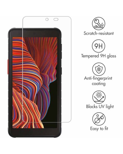 Displayschutz aus gehärtetem Glas für das Samsung Galaxy Xcover 5