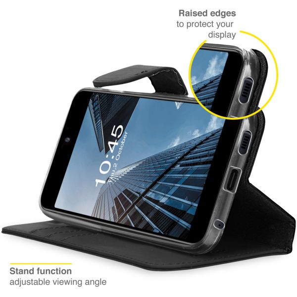 Wallet TPU Klapphülle für das Samsung Galaxy Xcover 5 - Schwarz