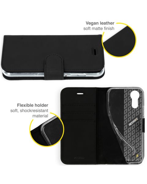 Wallet TPU Klapphülle für das Samsung Galaxy Xcover 5 - Schwarz